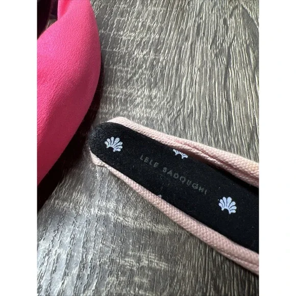 Lot Of 4 Lele Sadoughi Coral Black Tie-Dye Pink Classic Signature Knot Headband - Picture 10 of 13